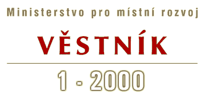 Vstnk 1-2000 Ministerstva pro mstn rozvoj