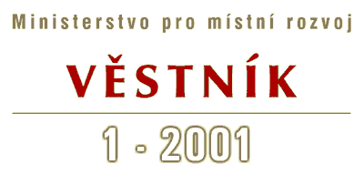 Vstnk 1-2001 Ministerstva pro mstn rozvoj