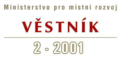 Vstnk 2-2001 Ministerstva pro mstn rozvoj