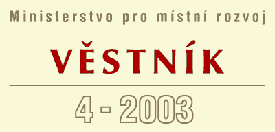 Vstnk 4-2003 Ministerstva pro mstn rozvoj